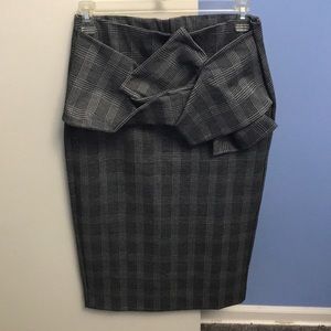 H&M checkered pencil skirt